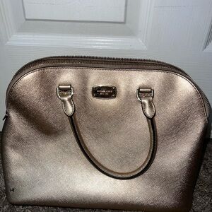 Michael Kors Metallic Gold Satchel